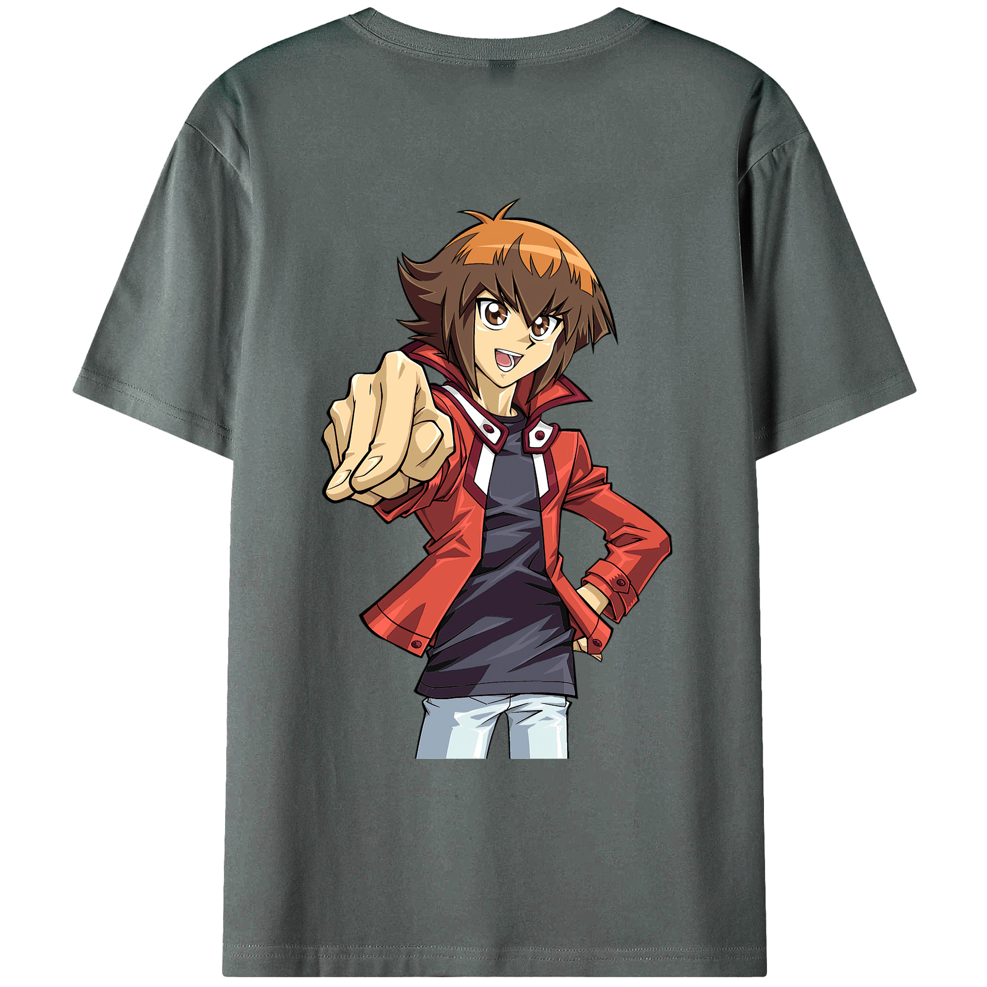 （画像用） 遊☆戯☆王 Yu-Gi-Oh! 綿100％ メンズ半袖Tシャツ（バックプリント） 通気性